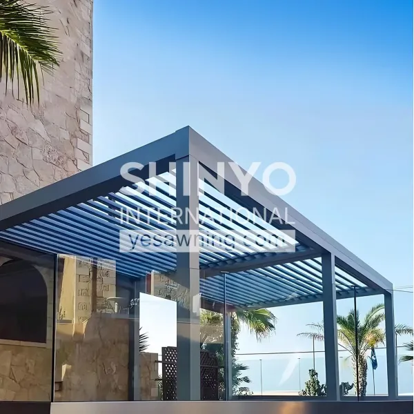 Medium-sized Electric Flip Louver Pergola | Louver Pergola |